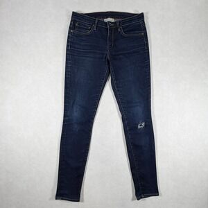 Raleigh Denim Workshop Womens Skinny Jeans Handmade Distressed Size 27 USA